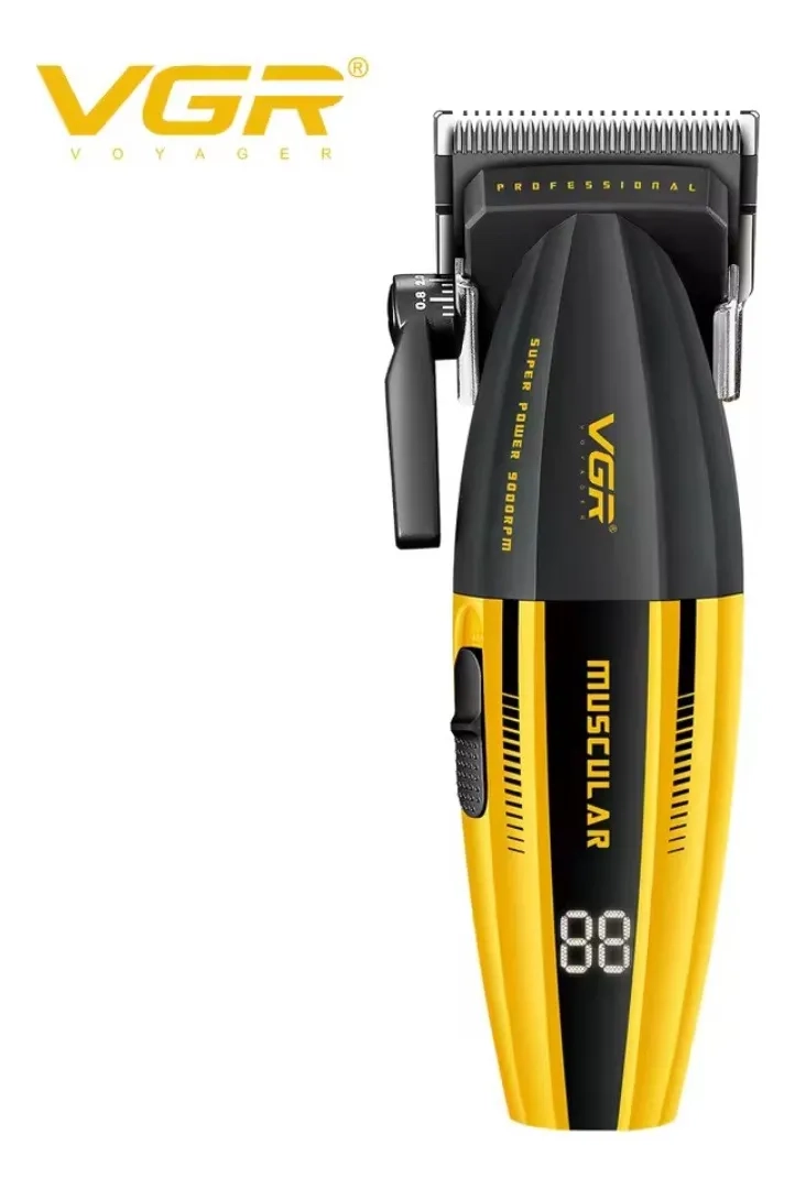 CORTADORA DE PELOS PROFESIONAL VGR V-285 DE 9000RPM AMARILLO - 2