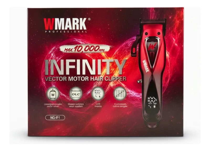 MAQUINA CORTAR PELO PROFESIONAL WMARK NG-IF1 INFINITY ROJO - 3