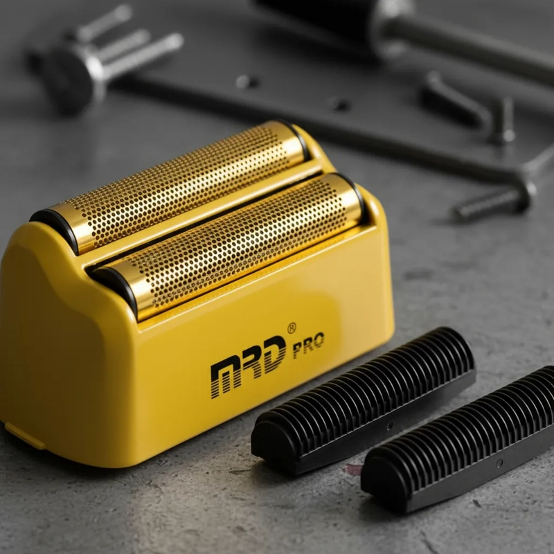 CABEZAL DE REPUESTO SHAVER VECTOR MRD CON MALLAS Y CUCHILLAS DORADO - 1