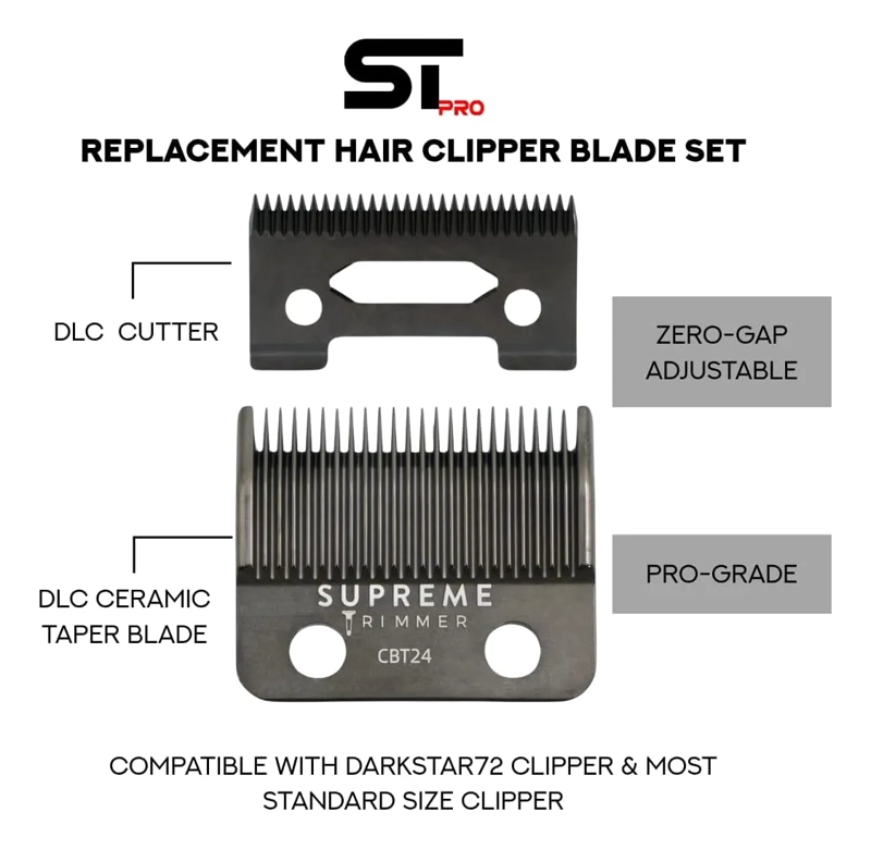 CUCHILLA REPUESTO DARKSTAR72 SUPREME TRIMMER DLC CBT24 NEGRO - 1