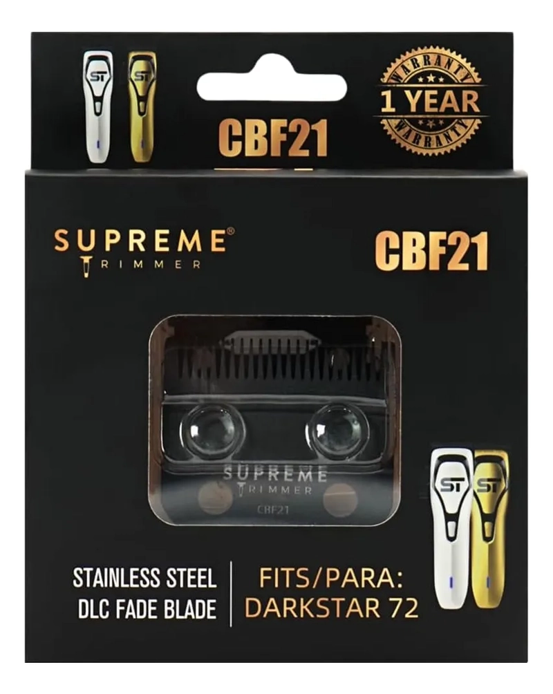 REPUESTO CUCHILLA PLANA DLC CBF21 SUPREME TRIMMER DARKSTAR72 - 1