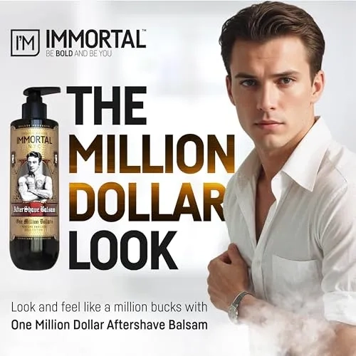 AFTER SHAVE EN BALSAMO IMMORTAL ONE MILLION DOLLARS COLONIA - 1