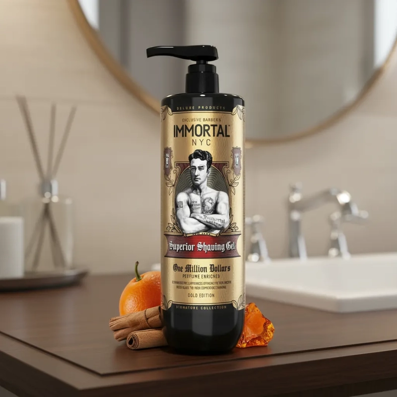 SHAVING GEL AFEITRAR BARBA ONE MILLION IMMORTAL 1000ML - 1