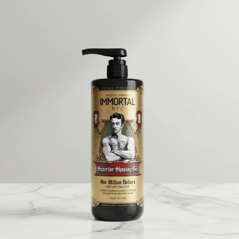 SHAVING GEL AFEITRAR BARBA ONE MILLION IMMORTAL 1000ML - 2