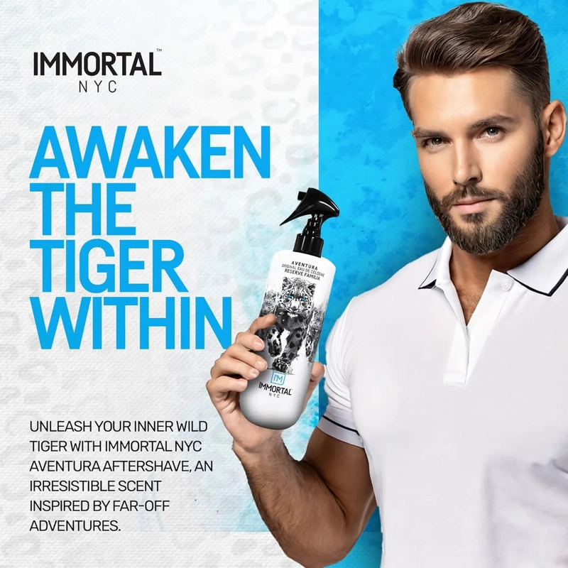 AFTER SHAVE IMMORTAL SPRAY PREMIUM COLONIA 500ML PROFESIONAL AVENTURA - 1