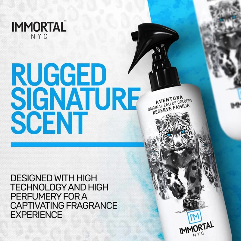 AFTER SHAVE IMMORTAL SPRAY PREMIUM COLONIA 500ML PROFESIONAL AVENTURA - 2
