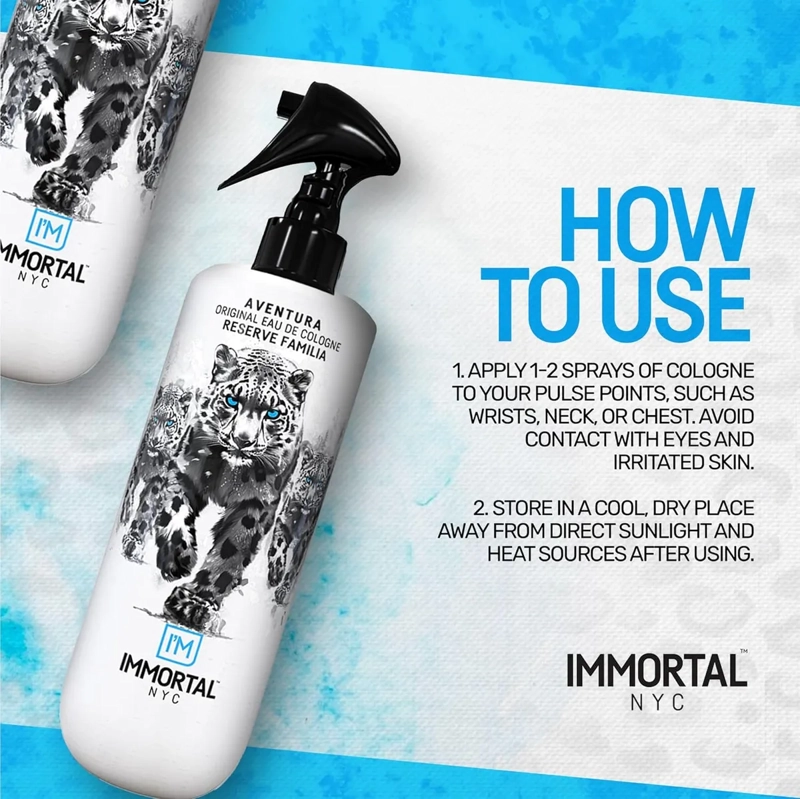 AFTER SHAVE IMMORTAL SPRAY PREMIUM COLONIA 500ML PROFESIONAL AVENTURA - 3