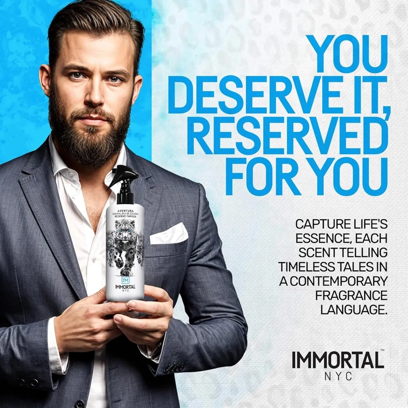 AFTER SHAVE IMMORTAL SPRAY PREMIUM COLONIA 500ML PROFESIONAL AVENTURA - 5
