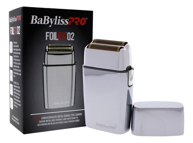 MAQUINA AFEITADORA BABYLISSPRO FOIL FX02 FXFS2E PROFESIONAL PLATEADO - 4