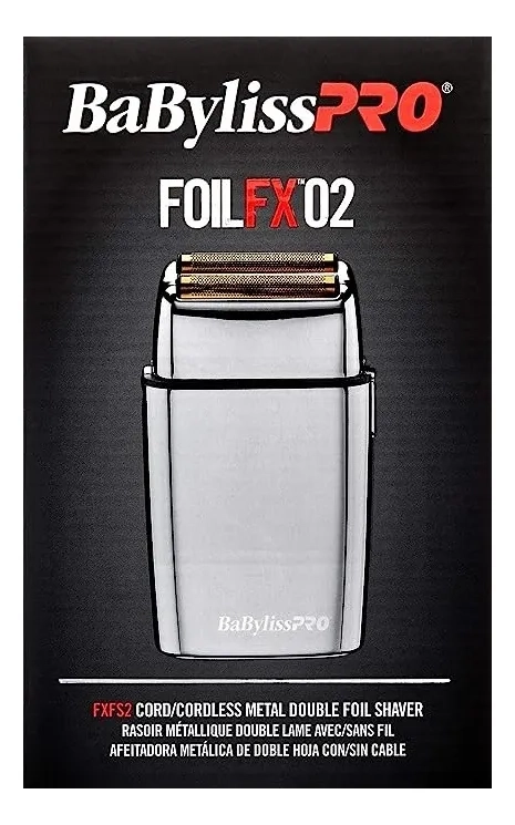 MAQUINA AFEITADORA BABYLISSPRO FOIL FX02 FXFS2E PROFESIONAL PLATEADO - 7