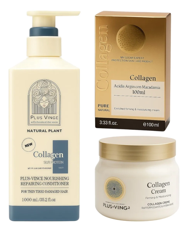 COMBO SHAMPOO + ACONDICIONADOR + CREMA + ACEITE PLUS VINGE - 1