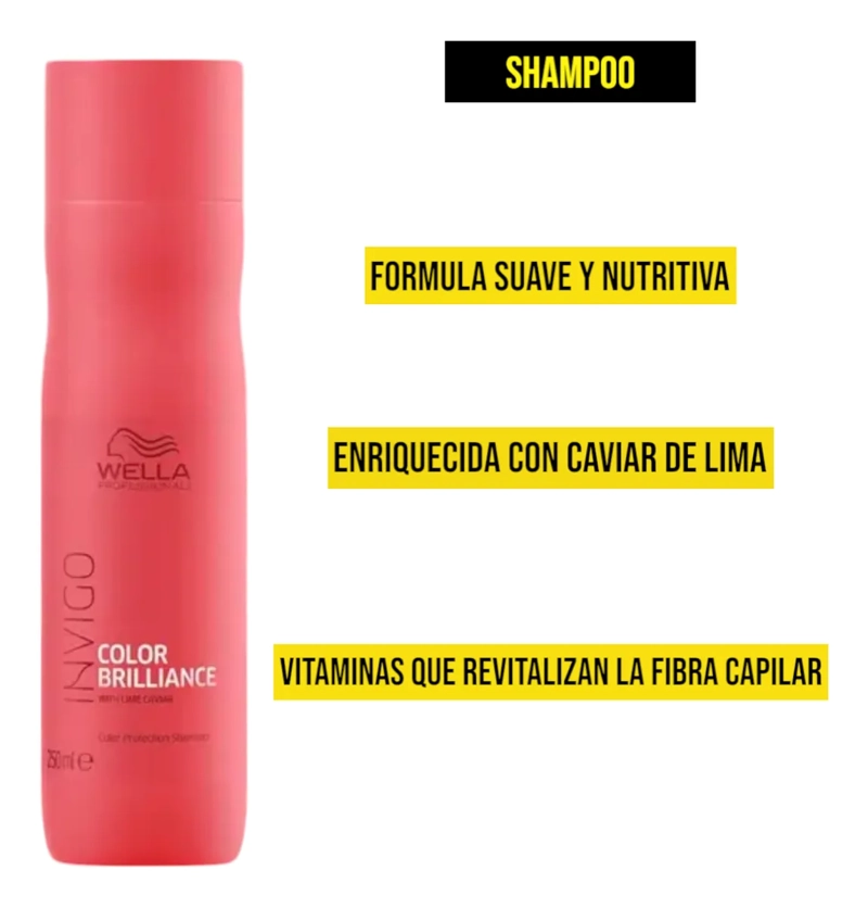 KIT WELLA INVIGO COLOR BRILLIANCE SHAMPOO Y ACONDICIONADOR - 2