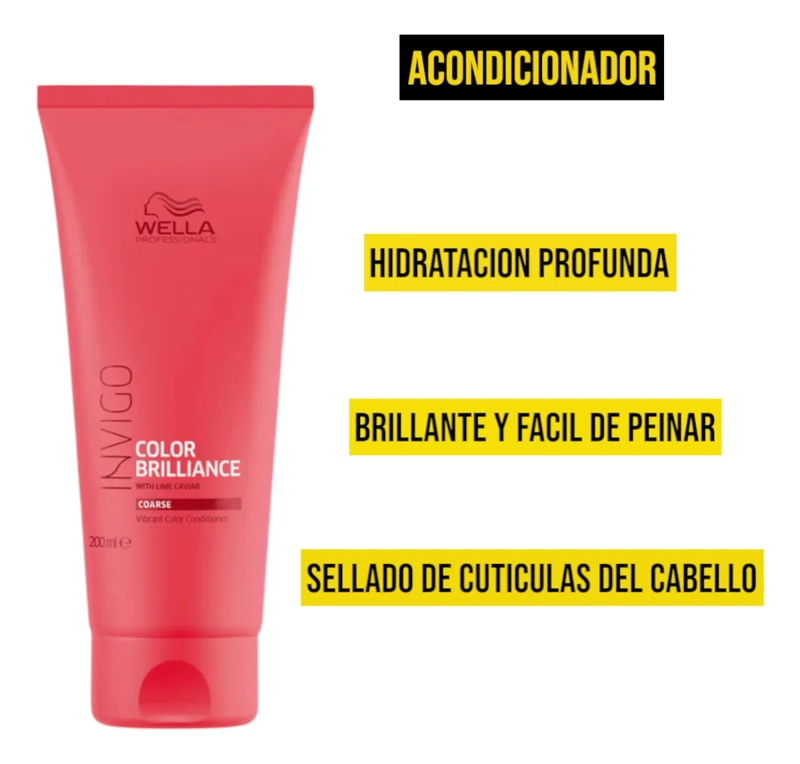 KIT WELLA INVIGO COLOR BRILLIANCE SHAMPOO Y ACONDICIONADOR - 3