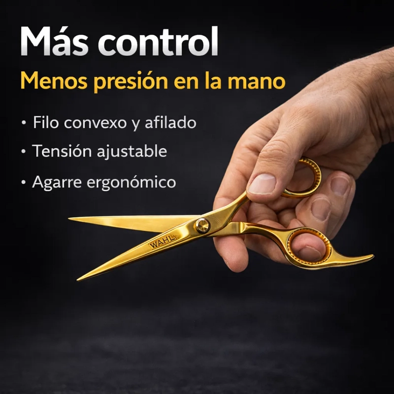 TIJERA PROFESIONAL 6.5 CORTE PELO SUAVE FILO NAVAJA WAHL - 2