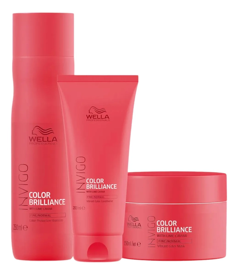 SHAMPOO + ACONDICIONADOR + CREMA MASAJE CAPILAR WELLA COLOR - 1