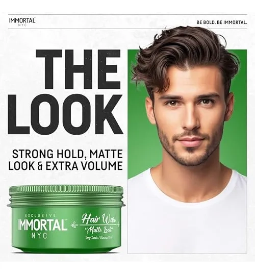 CERA FIJADORA CABELLO CERA MATE CABELLO IMMORTAL NYC 50ML VERDE - 1