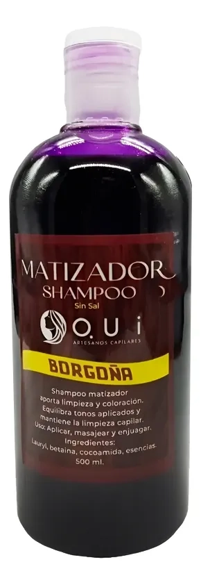 SHAMPOO MATIZADOR CABELLO 500ML BORGOÑA - 1
