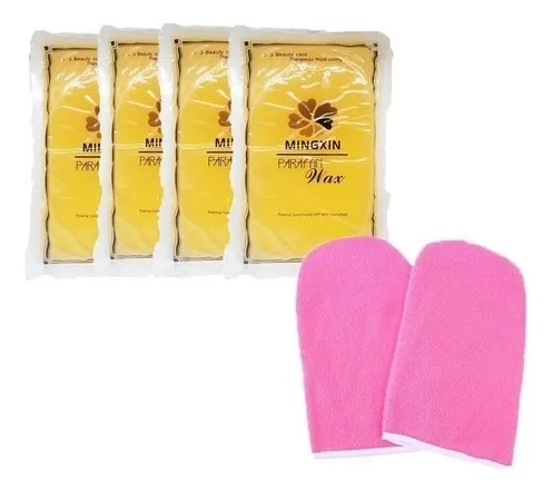 PACK OLLA PARAFINA + 2 PARAFINAS + GUANTES PARAFINOTERAPIA - 3
