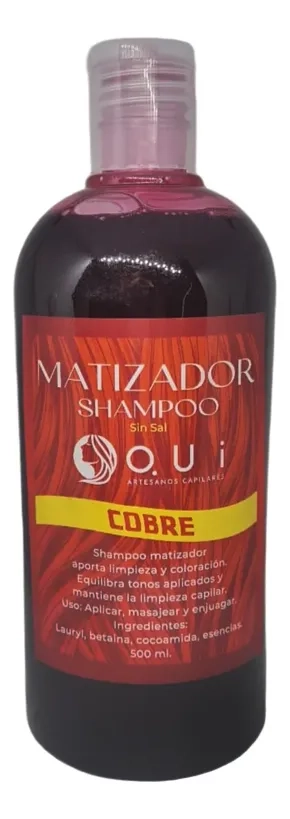 PACK 3 SHAMPOO MATIZADOR CABELLO 500ML COBRE - 1