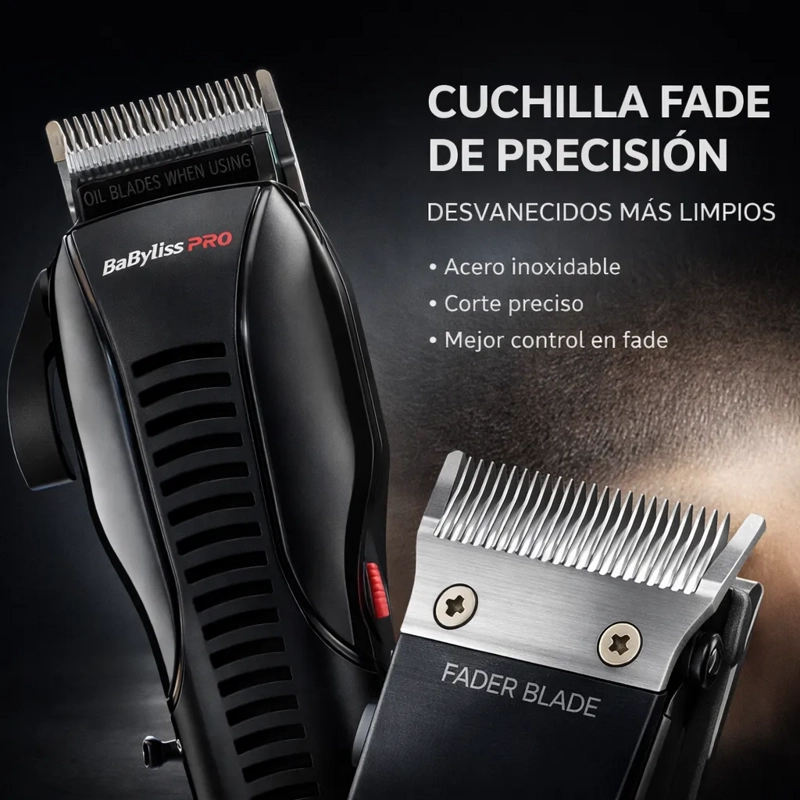 MAQUINA DE CORTE BABYLISS PRO POWERFX BLACK ALTA DURABILIDAD - 3