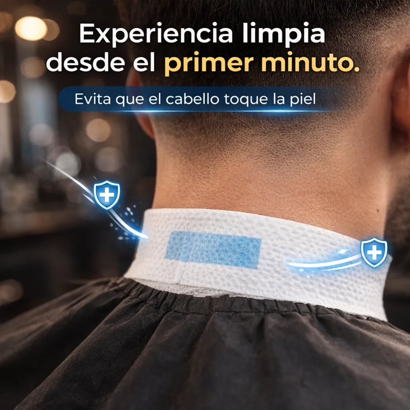 PAPEL DE CUELLO BARBERIA HIGIENE PROFESIONAL ADHESIVO 5 UN - 4