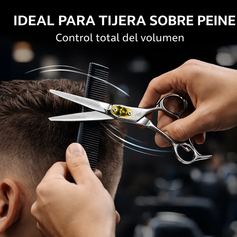 TIJERAS PROFESIONALES PELUQUERIA PACK CORTE+ESCULPIDORA 6.0 - 4