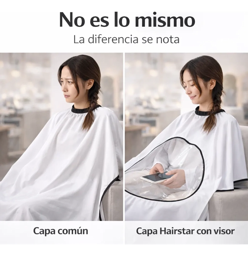 CAPA BARBERIA PELUQUERIA CAPA DE CORTE PARA BARBERO VENTANA - 1