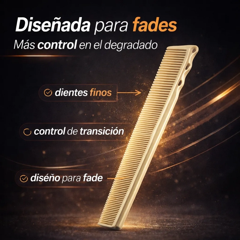 PEINE FADE BARBERO CONTROL MILIME TRICO TRANSICIONES SUAVES - 3