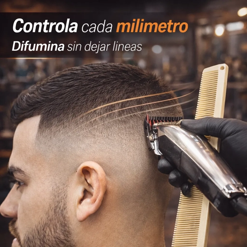 PEINE FADE BARBERO CONTROL MILIME TRICO TRANSICIONES SUAVES - 5