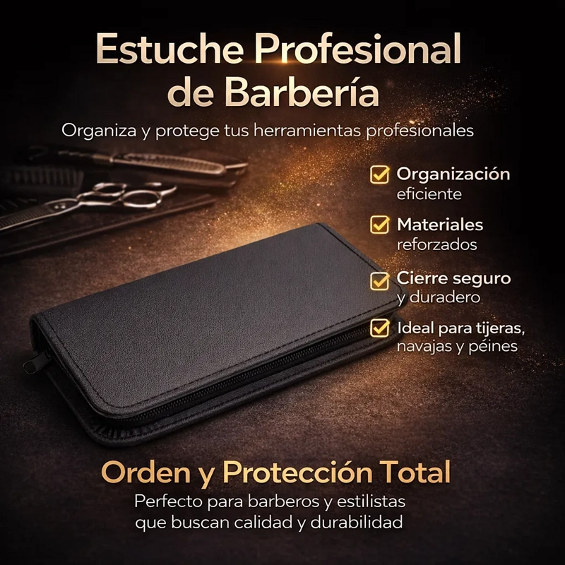 ESTUCHE PARA TIJERAS DE PELUQUERIA ORGANIZADOR CON CIERRE - 2