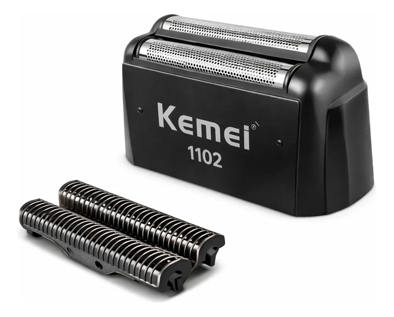 CABEZAL KEMEI 1102 REPUESTO CUCHILLAS CORTE PRECISO BARBERIA - 1