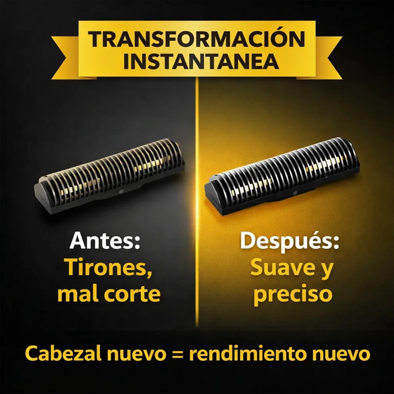 REPUESTO CABEZAL AFEITADORA CUCHILLAS KEMEI TX5 - 1
