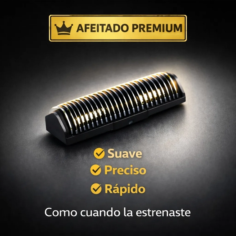 REPUESTO CABEZAL AFEITADORA CUCHILLAS KEMEI TX5 - 2