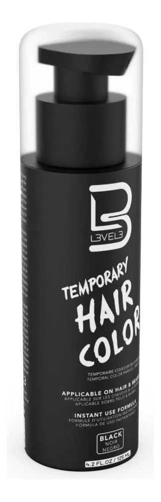 TINTE TEMPORAL BARBA BIGOTE LEVEL 3 TONO 1 NEGRO - 2