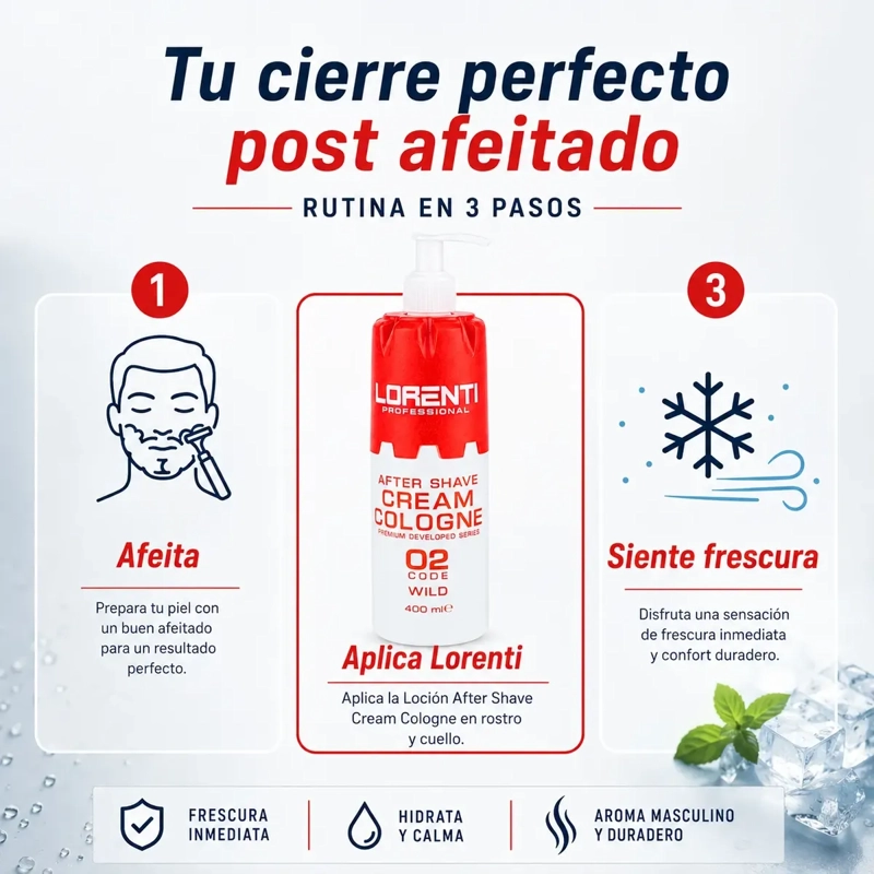 AFTER SHAVE LORENTI CALMA IRRITACION LORENTI WILD 400ML - 1