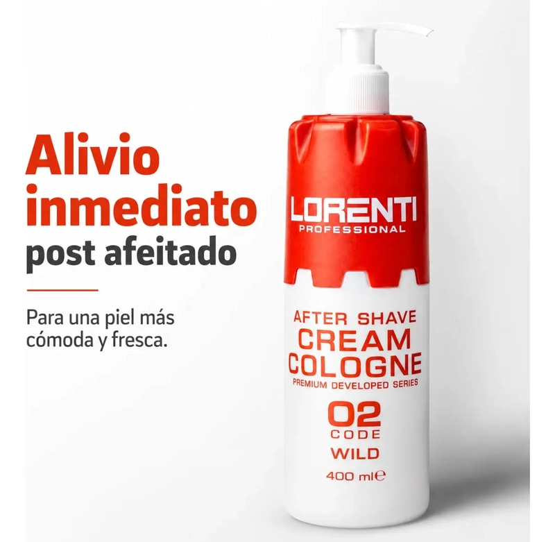 AFTER SHAVE LORENTI CALMA IRRITACION LORENTI WILD 400ML - 4