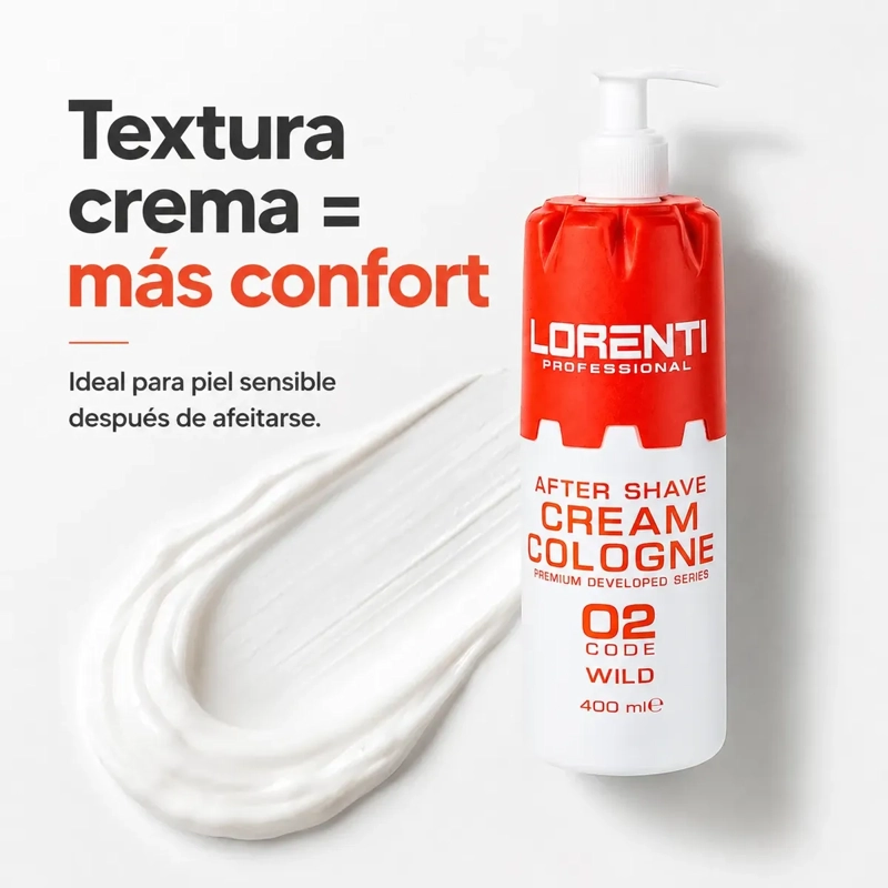 AFTER SHAVE LORENTI CALMA IRRITACION LORENTI WILD 400ML - 5