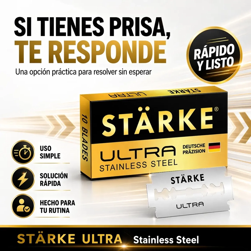HOJILLAS DE AFEITAR STARKE ULTRA CUCHILLAS 100PCS NAVAJAS - 2