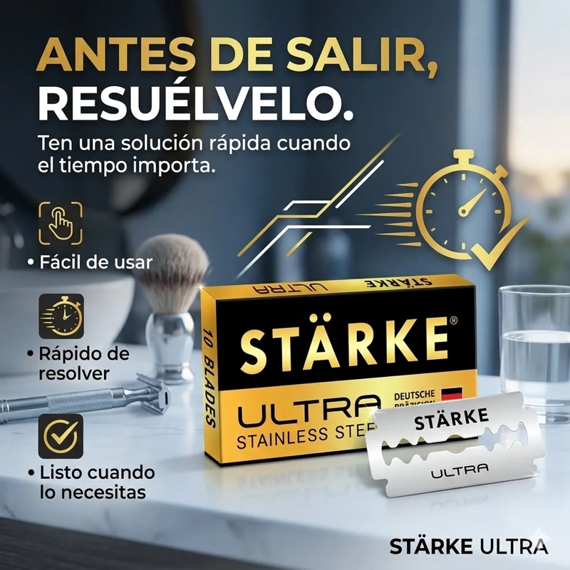 HOJILLAS DE AFEITAR STARKE ULTRA CUCHILLAS 100PCS NAVAJAS - 5