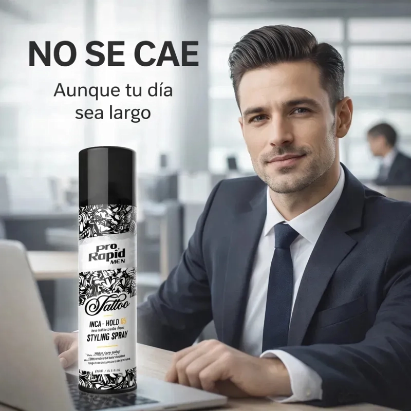 LACA PRO RAPID FIJADORA CABELLO FIJACION MAXIMA 400ML - 1