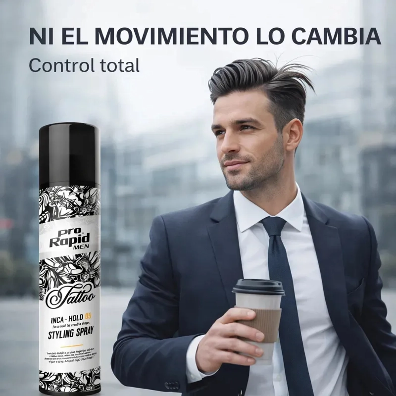 LACA PRO RAPID FIJADORA CABELLO FIJACION MAXIMA 400ML - 2