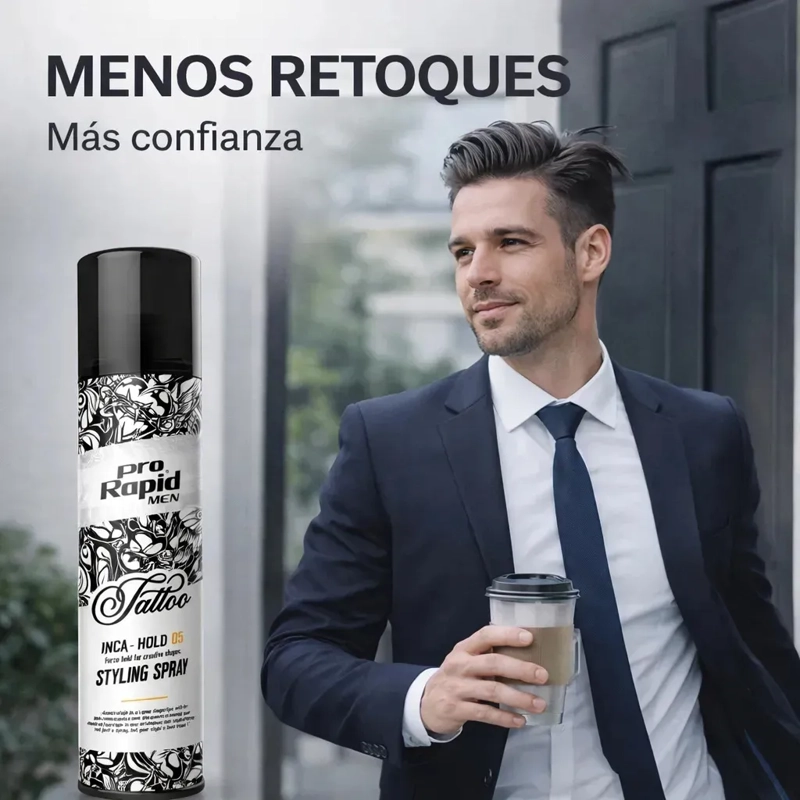 LACA PRO RAPID FIJADORA CABELLO FIJACION MAXIMA 400ML - 5