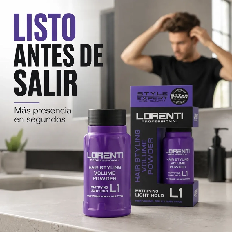POLVO TEXTURIZADOR CABELLO LORENTI VOLUMEN FIJACION LIGERA - 4