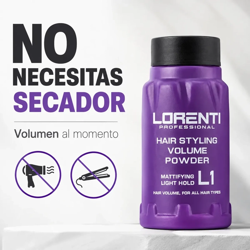 POLVO TEXTURIZADOR CABELLO LORENTI VOLUMEN FIJACION LIGERA - 5