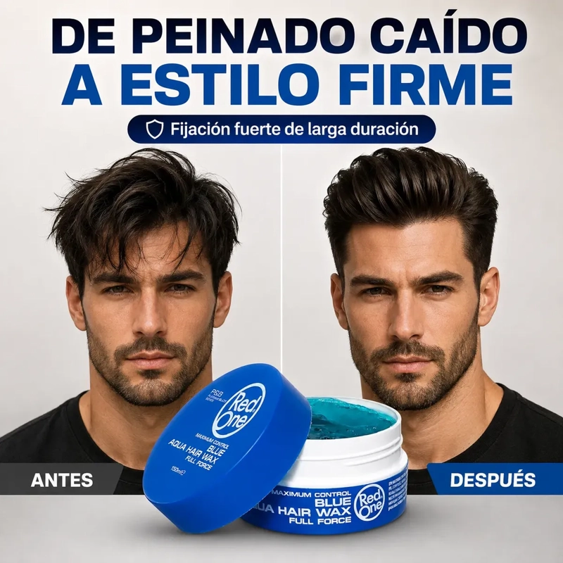 CERA CAPILAR FIJACION FUERTE AQUA HAIR WAX 150ML - 2