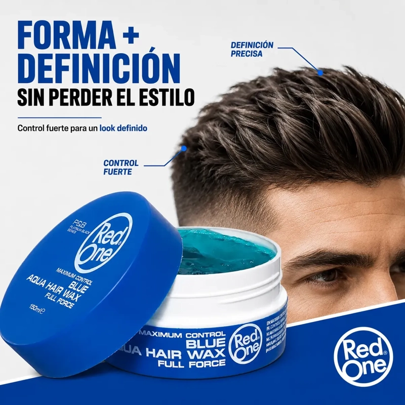 CERA CAPILAR FIJACION FUERTE AQUA HAIR WAX 150ML - 4