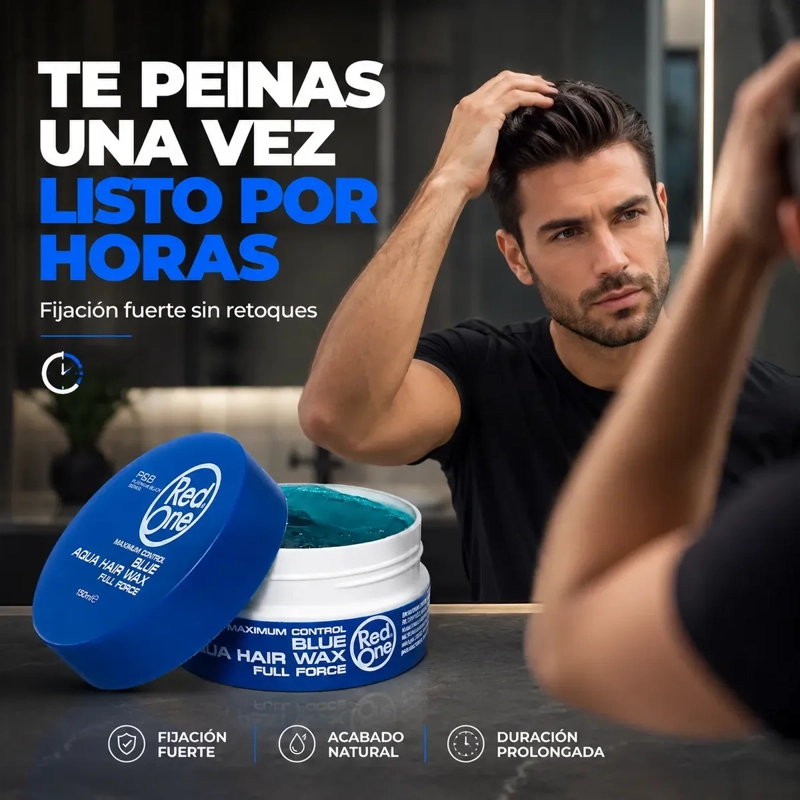 CERA CAPILAR FIJACION FUERTE AQUA HAIR WAX 150ML - 6