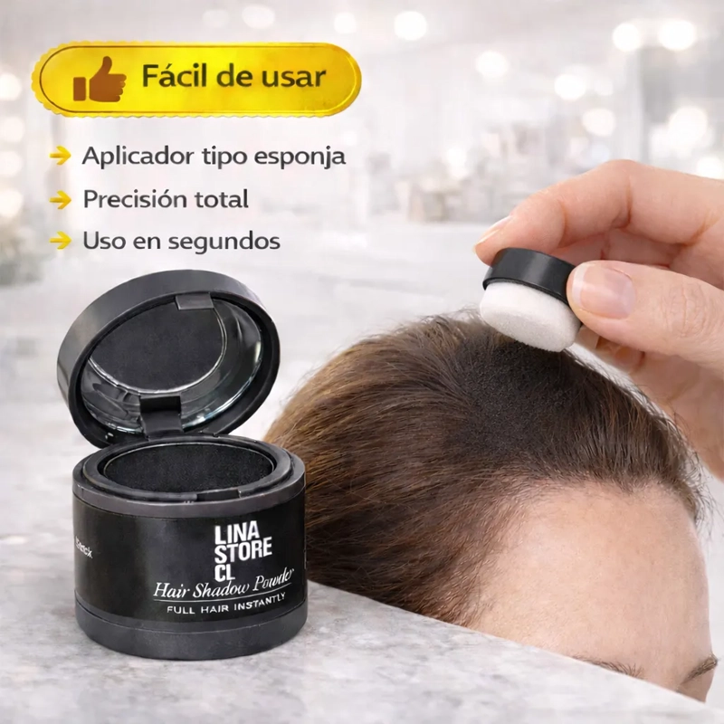 POLVO CAPILAR EFECTO CABELLO RAPIDO NEGRO+FIJADORA CAPILAR - 3
