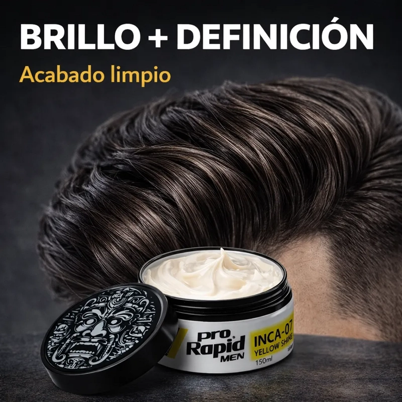 CERA PARA CABELLO HOMBRE LOOK PROFESIONAL SHINE 07 - 150ML - 4