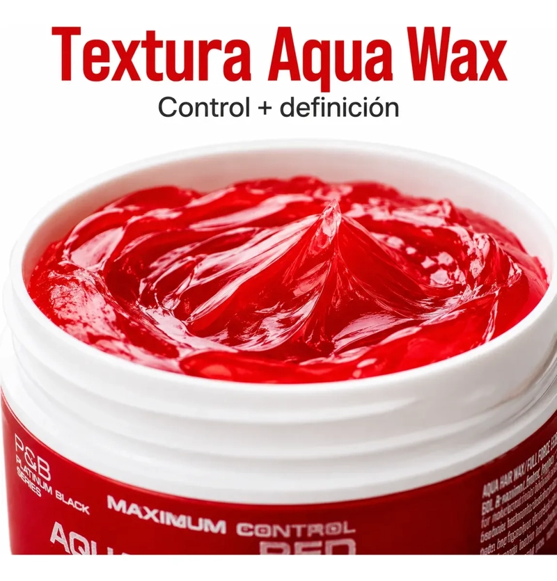 CERA CAPILAR RED ONE FIJACION FUERTE AQUA WAX ROJA 150ML - 5